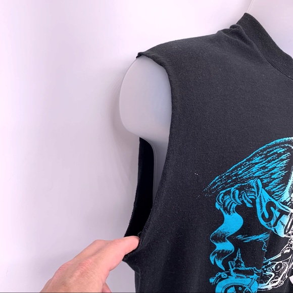 VINTAGE 90s Sturgis Tank Top Size Large - Picture 4 of 10